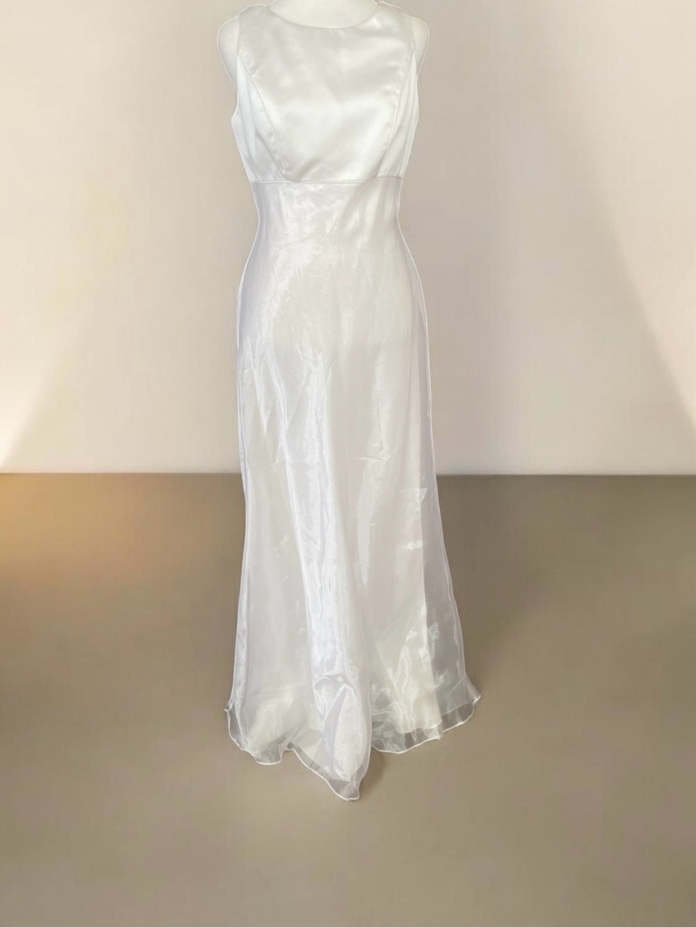 Satin White Wedding Dress